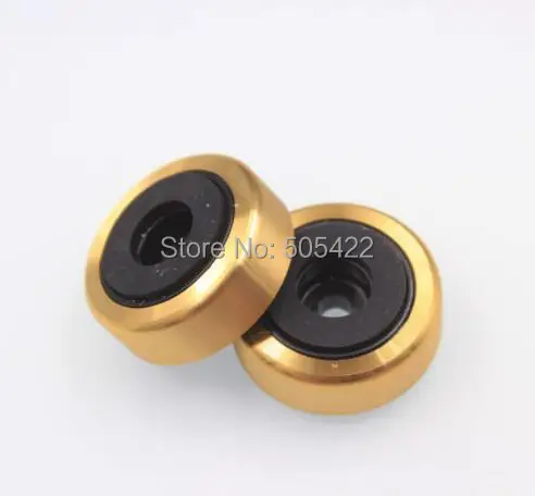 Silver/Gold 30x11mm Silver Aluminum Plastic Isolation Feet Pad for Speaker Turntable Amplifier DAC 20pcs/lot