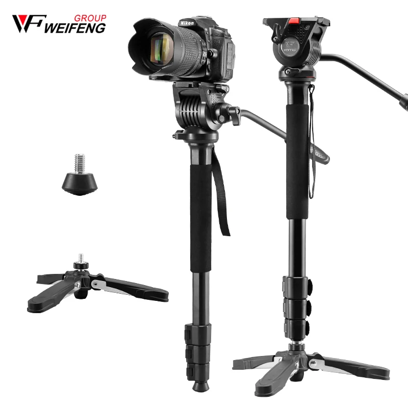 Tripod Weifeng WF 3978M WF-3978M Camera Monopod Tripods Portable Travel Aluminum Camera Tripod For For SLR DSLR Digital Camera