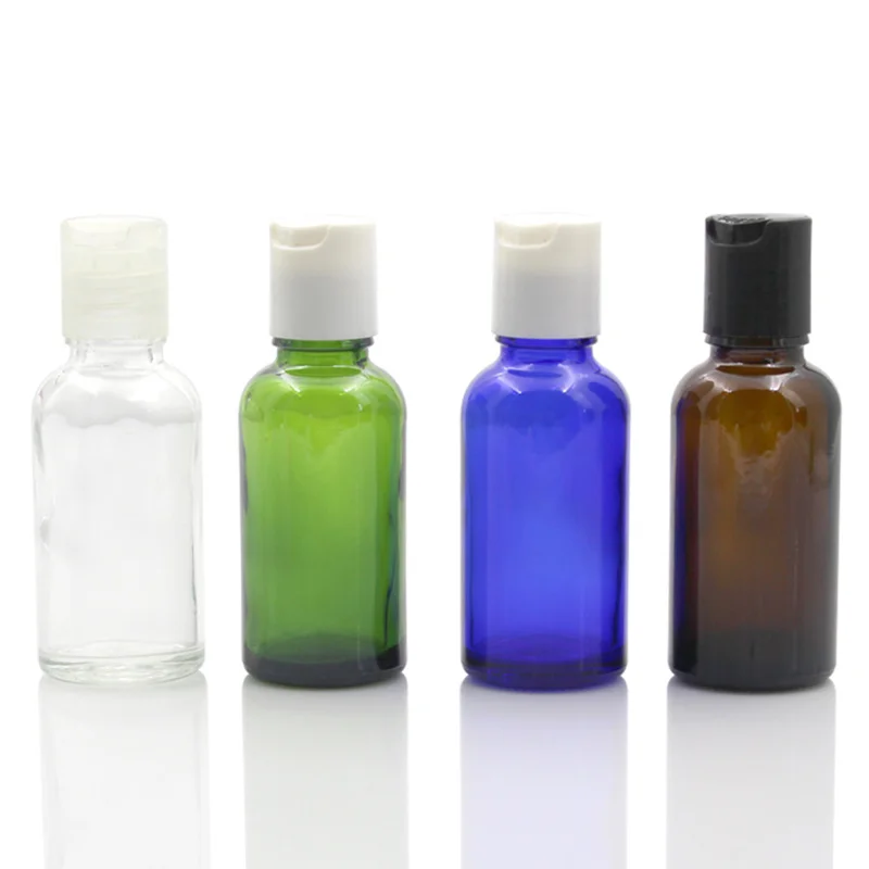 10/30PCS 30ml Glass Lotion hair bath essential oil  Bottles Refillable Bottles Cosmetic  Bottles Sample Bottles