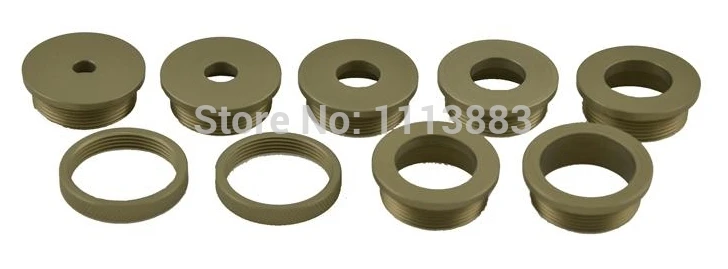 

7PCS Zero Clearance Router Ring Set + 2PCS Locknuts