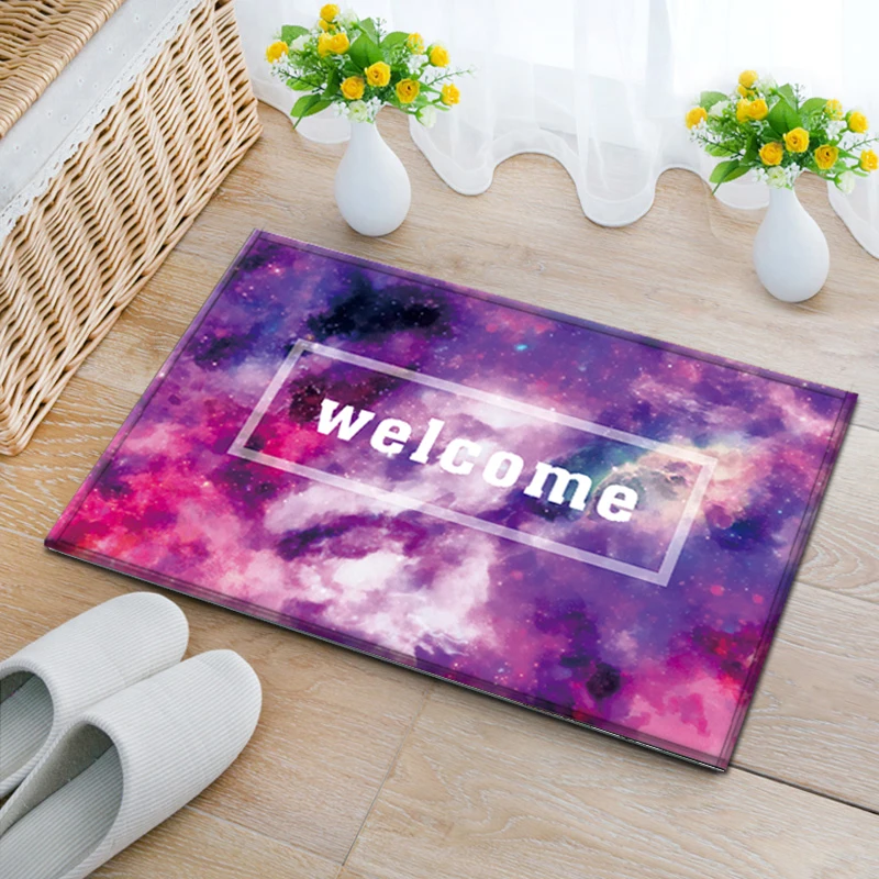 PAYSOTA-Modern Cosmic Sky Welcome Carpet, Bedroom, Living Room, Tide Floor Mat