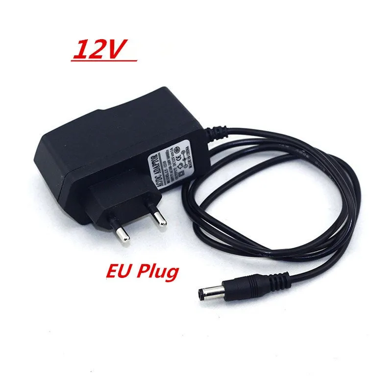 

DC 12V Power Adapter AC100-240V Lighting Transformers Output DC 12V 1A 2A Switching Power Supply For LED Strip