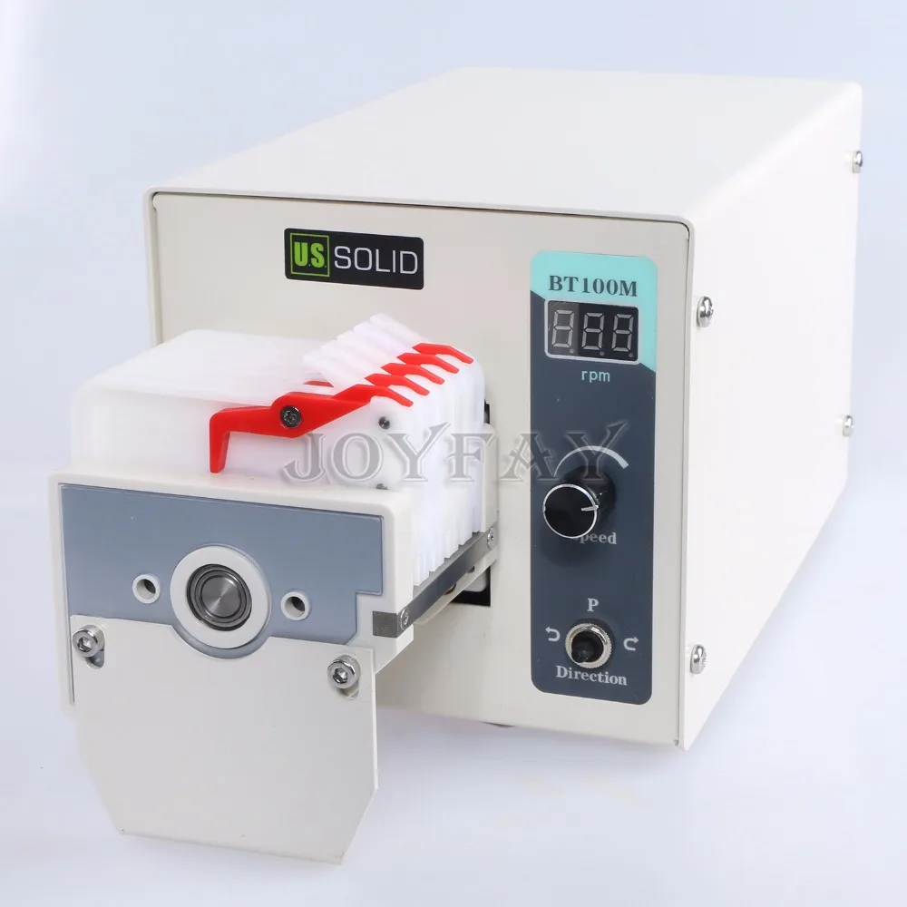 U.S. Solid Peristaltic Pump BT100M MC Pump  heads  6 Roller 0.0008 - 45 ml/min per channel 4 channel