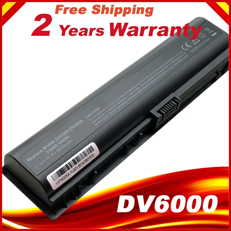 2023  hot    VE06 Laptop Battery for HP Pavilion HSTNN-DB42 dv2000 dv6000 V3000 V3500 V6000 dv6400 dv6700 dv2700 HSTNN-IB42 LB42