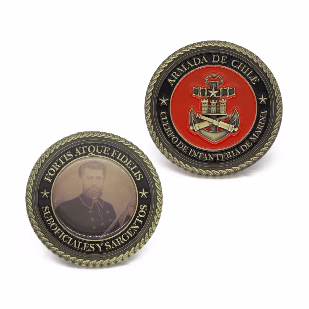 popular custom engraving coins New paint coins with print LOGO