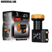 X-Square HD Digital Universal LNB Receptor de TV por satélite Twin LNB Alta potencia Calidad Banda Ku LNBF Figura de ruido 0.1dB Twin LNB
