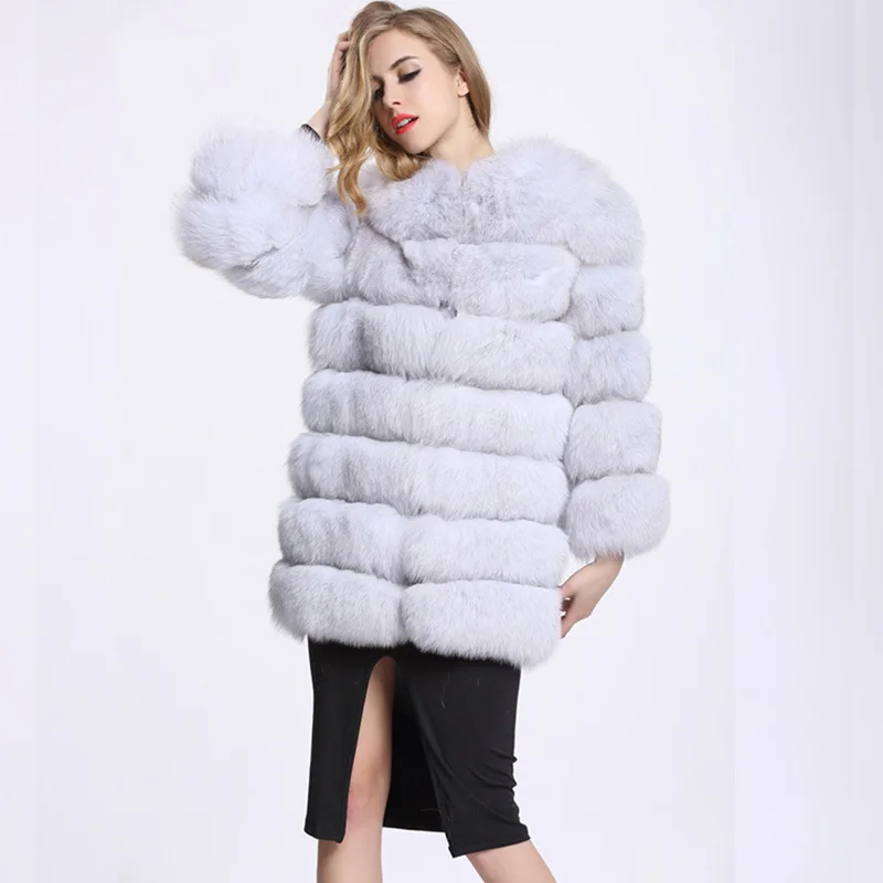 Luxurious Fox Fur Coat,100% Real Value Fox Fur Coats,Women's Winter Jacket,Ladies Down Jacket,Women's Fur Coat From Natural Fur