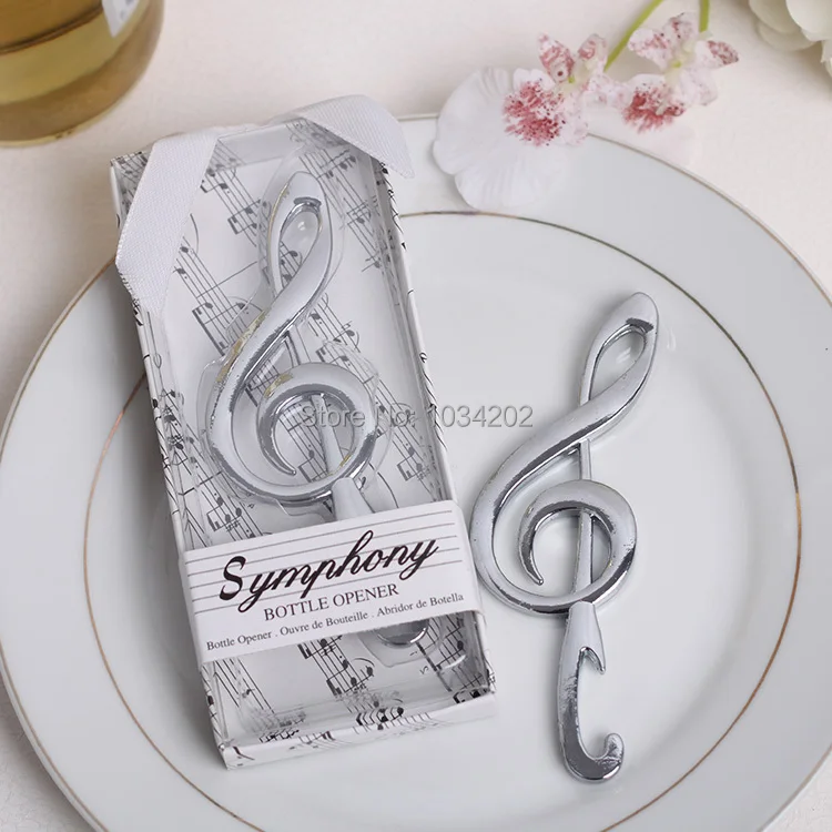 Wedding Shower Party Favors Treble Clef Music Note Bottle Opener 300pcs Wholesale