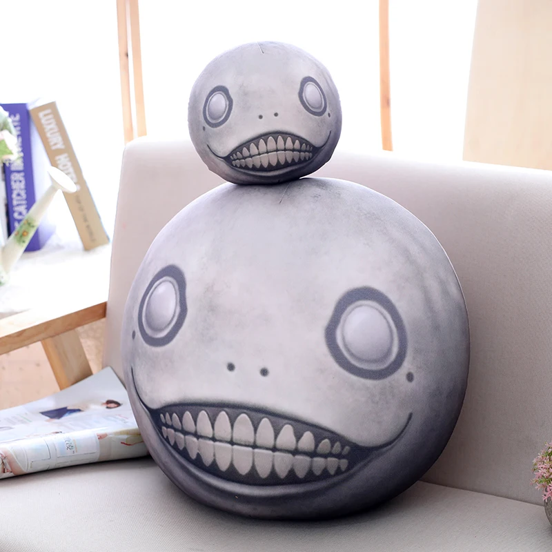 20cm Funny EMIL Plush Pillow Toy Stuffed Soft Doll Full Head Nier:Automata Simulation Plush Toy Creative Gift for Friends