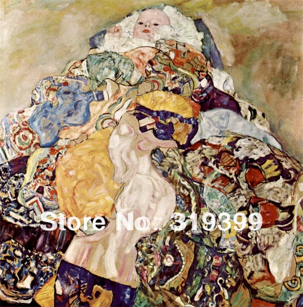 

Gustav Klimt Oil Painting reproduction on Linen Canvas,Baby,Free DHL shipping ,handmade,Museum Quality