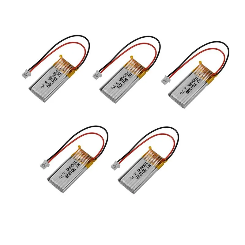 10pcs/lot 3.7V 100mAh RC Lipo Battery Mini White Plug for RC 1/28 Mini Car / RC Helicopter /RC quadcopter