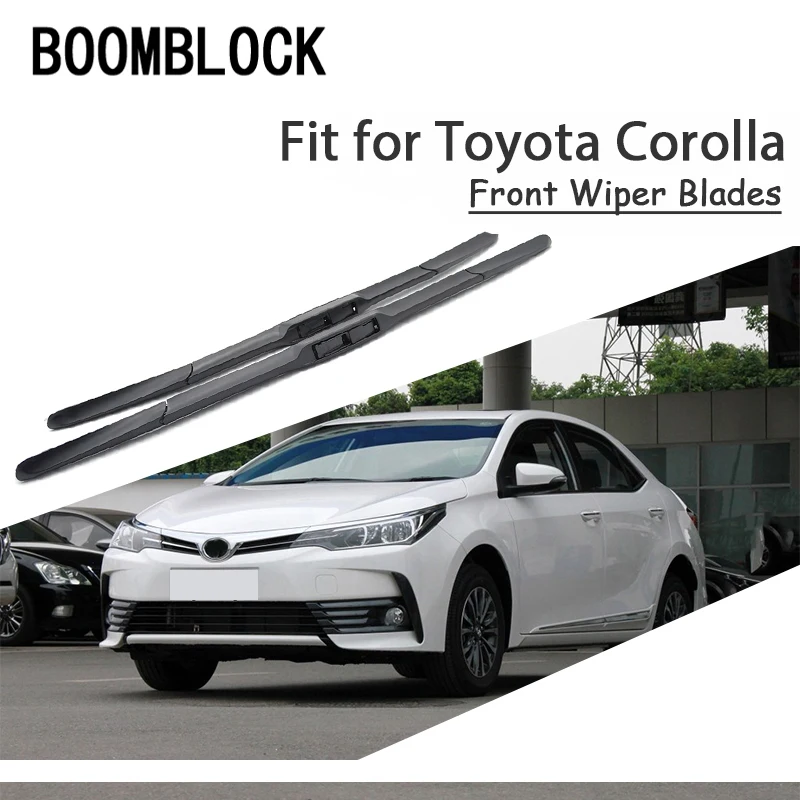 

BOOMBLOCK, 2 шт., высококачественные щетки переднего стеклоочистителя для Toyota Corolla 2001-2013, аксессуары