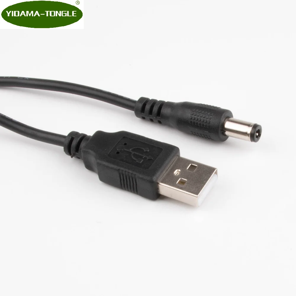 USB to DC Power Plug Barrel Jack 5v Converter Adapter 5.5*2.5mm/5525 5.5/2.1 5.5 x 2.1mm Pole Connector Cable