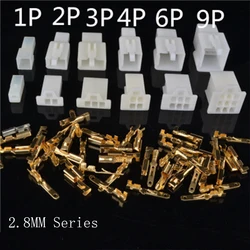 10 set/lot 2.8mm 1/2/3/4/6/9 pin Automotive electrical wire auto car 2.8 Connector for E-Bike Automobile Motorcycle