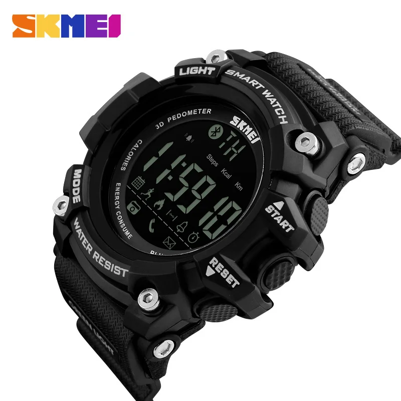 SKMEI Top Brand Outdoor Sport Smart Watch Men Multifunction Fitness Watches 5Bar Waterproof Digital Watch reloj hombre 1227/1384