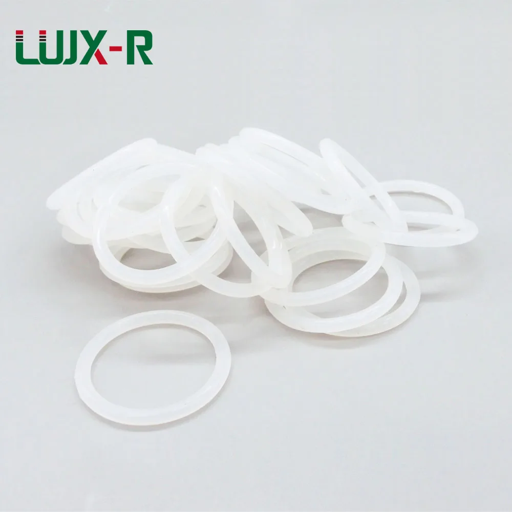 

LUJX-R O Ring Seal 3.5mm OD 85/95/100/115/130/140 mm White O Rings Sealing Food Grade Silicon Plumbing Gaskets in Gasket