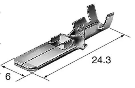 male Crimp connector wire harness Terminals (pins) 14-22 AWG 8230-4062 crimp terminal