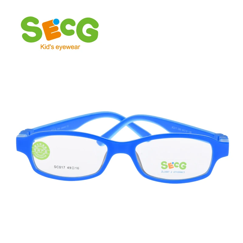 SECG Ultralight Soft Frame Optical Myopia Children Frame Solid Detachable Diopter Kids Frame Silicone Strap Lunettes Eyeglasses