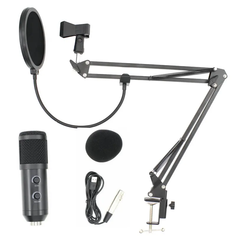 bm 800 Upgraded bm 900 Mikrofon Professional Karaoke Studio Condenser Microphone for Computer/Laptop/PC Recording