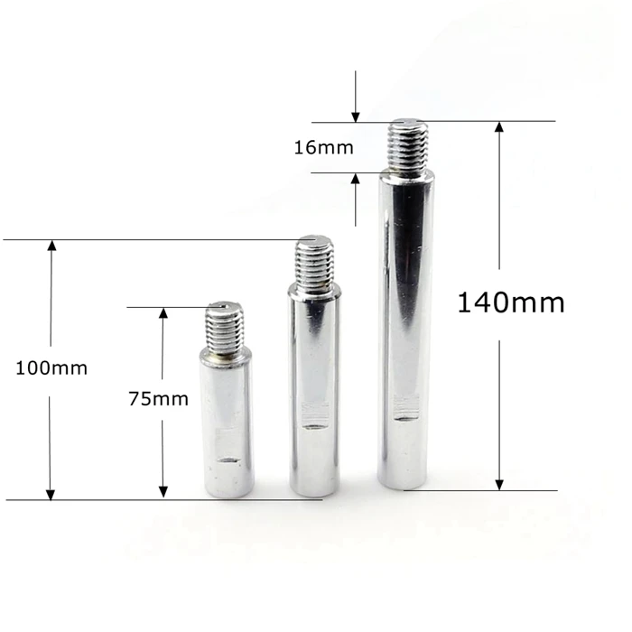 1 stück Winkel Grinder Verlängerung Stange + 1 stück 4 "/100mm Düse für Grinder M14 Polierer Verlängern bar Set – Detail 4