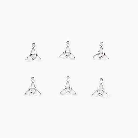 20 шт. антикварных серебряных подвесок-трикветр с кельтским узлом для изготовления ювелирных изделий топ 10 кельтский - №10