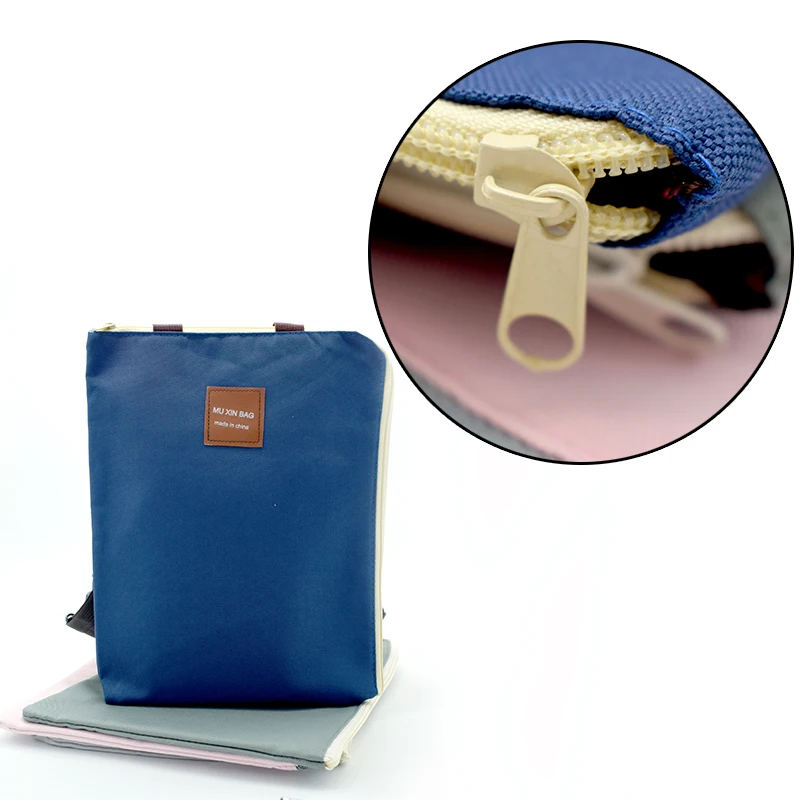 Simple Solid A4 Big Capacity Document Bag Business Briefcase Storage File Folder For Papers Stationery Student Gift