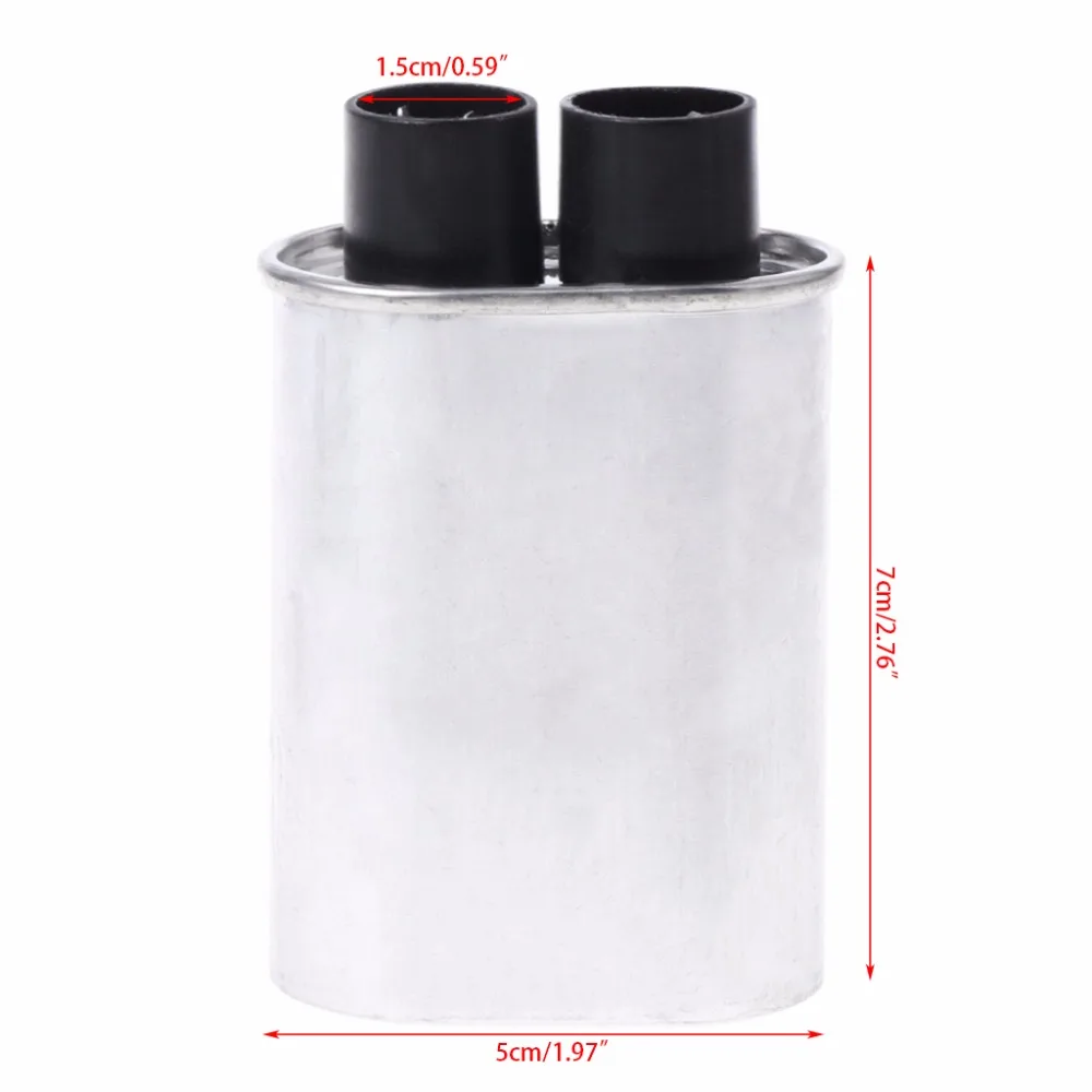 Condensador HV de alto voltaje para horno microondas, repuesto Universal de CA de 2100V, 0.90μF