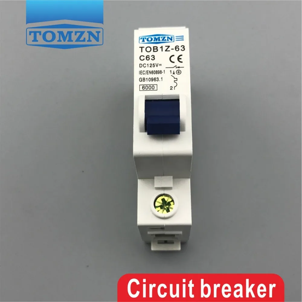 1P 63A DC 125V Circuit breaker MCB