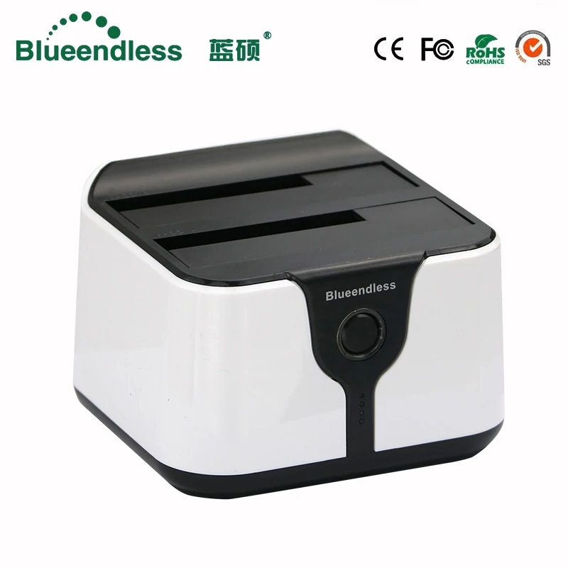 2-خليج قاعدة تركيب الأقراص الصلبة صندوق Sata Usb 3.0 قالب أقراص صلبة Sata Usb صندوق القرص الصلب البلاستيك Sata استنساخ Hdd 2.5 3.5 بوصة