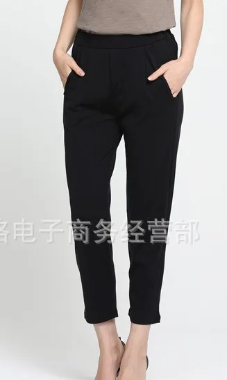 Silk and cotton slacks women cultivate one's morality nine minutes of pants women mulberry silk feet pants in the summer of thin