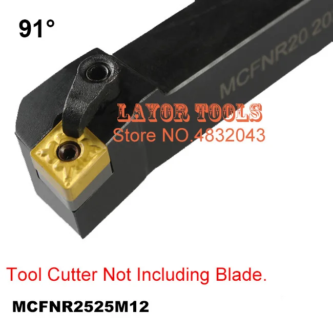 MCFNR2525M12, Metal Lathe Cutting Tools Lathe Machine CNC Turning Tools External Turning Tool Holder M-Type MCFNR/L