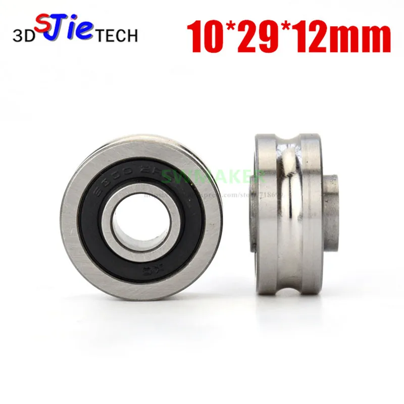 10*29*12mm all steel U grooved wheel, roller pulley bearing roller, rust prevention for embroidery machine / stripper