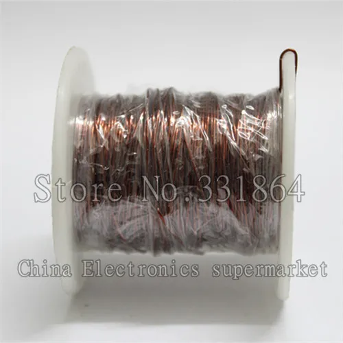 20m  Free Shipping 0.5mm enameled wire QZ-2-130 new polyurethane enamelled round copper winding wire High-temperature wire