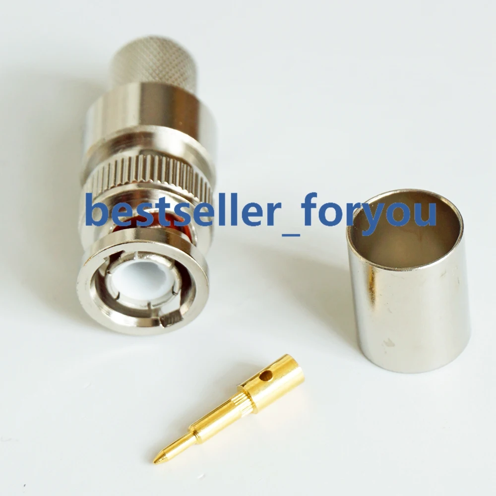 BNC male Q9 plug crimp for RG8 RG213 LMR400 RG214 cable straight RF Connector