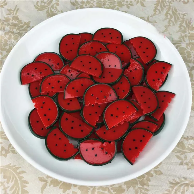 Simulation Half Watermelon Cutting Slice Fruit Diy Toy Food Vegetable Play House Toy Children\'s Kitchen Decorate Teaching Aid