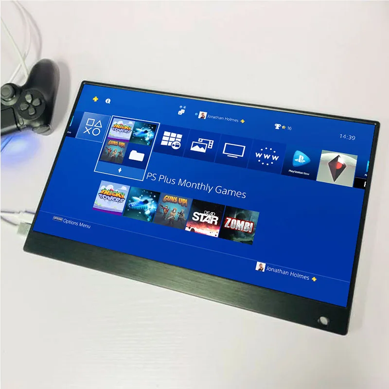 

High Quality 15.6 Inch 4K Portable Game Monitor for PS4 PS4 PRO XBOX NS MacOS HD 3840 * 2160 IPS Type C Screen with HDR Speaker