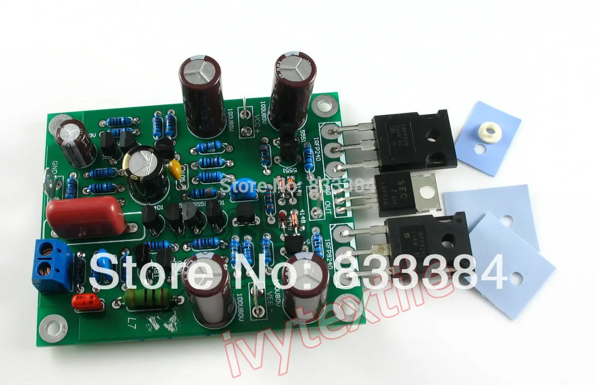 Imagem -02 - Placas de Amplificador de Áudio Classe ab l7 Mosfet de Potência de Áudio de Canal Duplo 300350w x2 Placa Montada