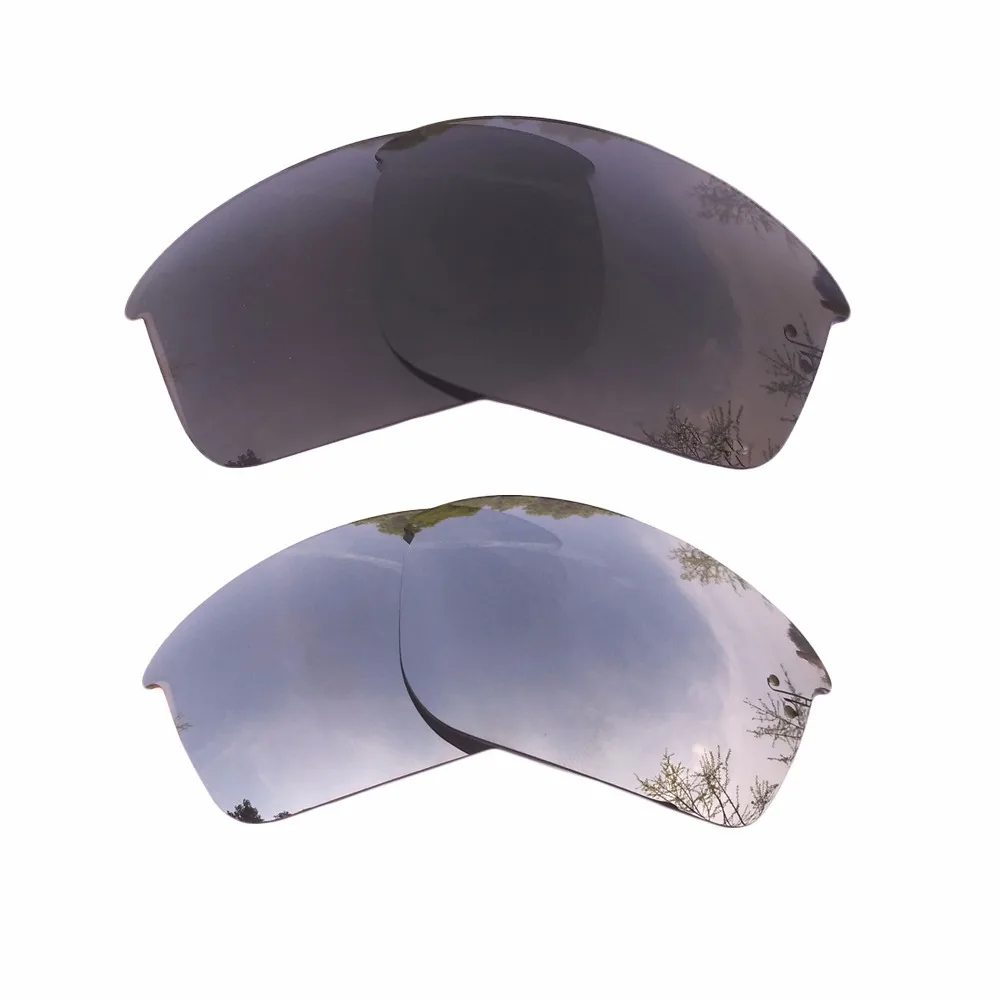 

Silver Mirrored & Black Polarized Replacement Lenses for Bottle Rocket Frame 100% UVA & UVB