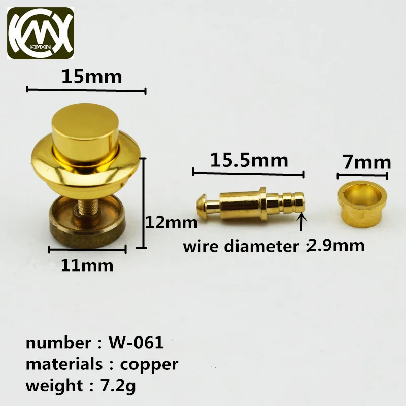 10pc akcesoria sprzętowe Woodenbox przycisk blokady schowek ukryty zamek miedź metal ochrona galwanizacja produkty W-061