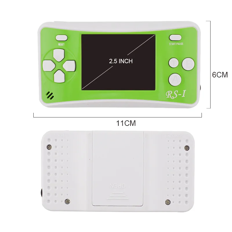 หน้าจอสี2.5นิ้วคอนโซลเกมมือถือ-คลาสสิก Retro Vintage เกม AV Plug And Play เชื่อมต่อโทรทัศน์ Gamepad จอยสติ๊ก