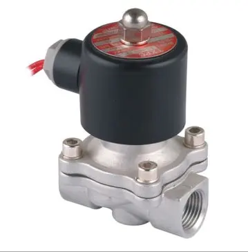 

Free Shipping 5PCS 1/2" 15mm Stainless Steel Normally Closed 2Way Solenoid Valve VITON Oil Acid AC110V