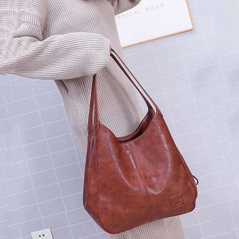 Yogodlns Vintage Frauen Handtasche Designer Luxus Handtaschen Frauen Schulter Tote Weibliche Top-griff Taschen Mode Marke – Detail 22