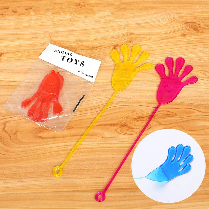 5Pcs Leuke Glitter Sticky Hands Gags Funny Volwassen Gadget Bananasplit Gag Minnaar Geschenken Speelgoed Voor Kinderen Baby Kids