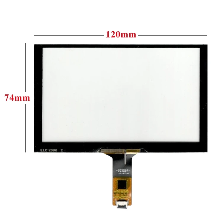 New 5 inch capacitive touch screen 120*74 6pins for Car DVD navigation GPS touch panel