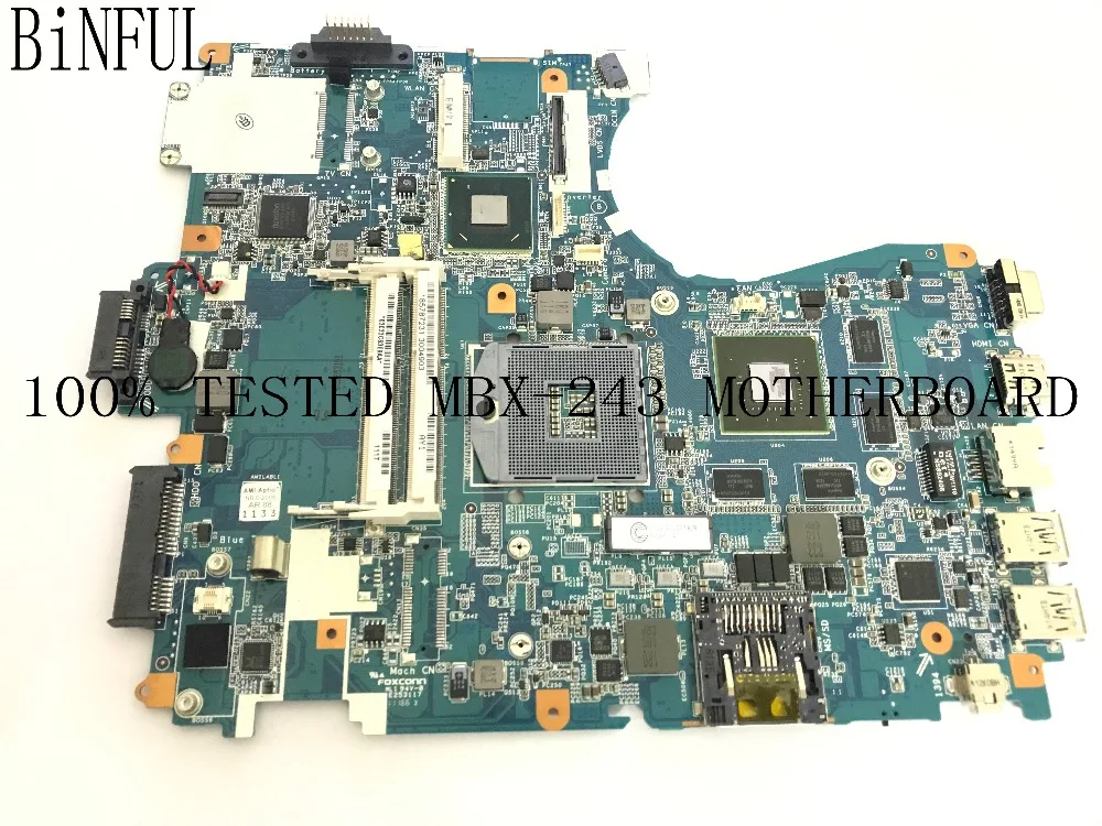 

STOCK LAPTOP MOTHERBOARD FOR SONY VPCF23 V081_MP_MB MBX-243 MAINBOARD REV : 1.1 GT540M (NO FIT REV : 1.2 )