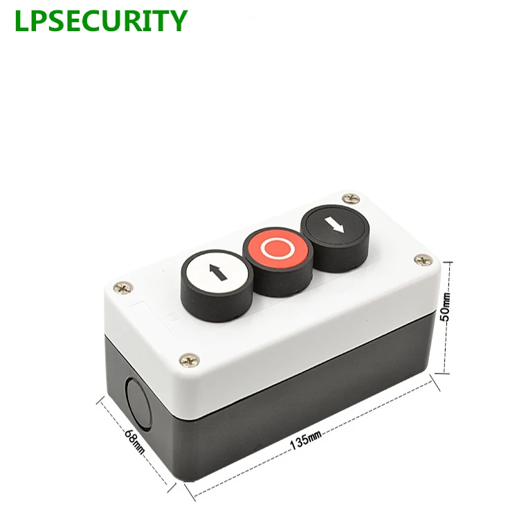 LPSECURITY Electric Push button for barrier gates and gate openers/Commercial Garage Door Opener Three Button Station