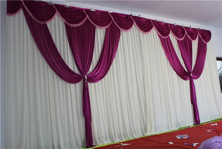 Romantic Lavender Backdrop Swags, Drapely Curtain, Backdrop Curtain, Wedding Party Decoration 20ft x 10ft (H)