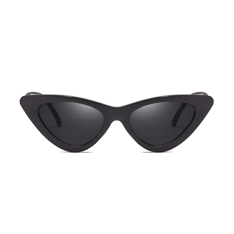 Sexy Cat Eye Sunglasses Woman Brand Designer Mirror Black Triangle Sun Glasses Female Lens Shades for Ladies Eyewear UV400