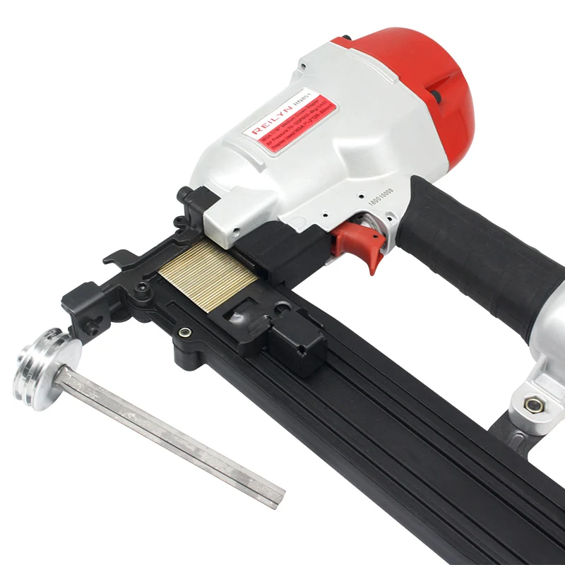 Imagem -03 - Reilyn Air Grampeador Ferramenta Pneumático Nailer Telhados para Madeira Decoração para Telhados Ferramenta 16ga Rn851 2550 mm Wide Crown