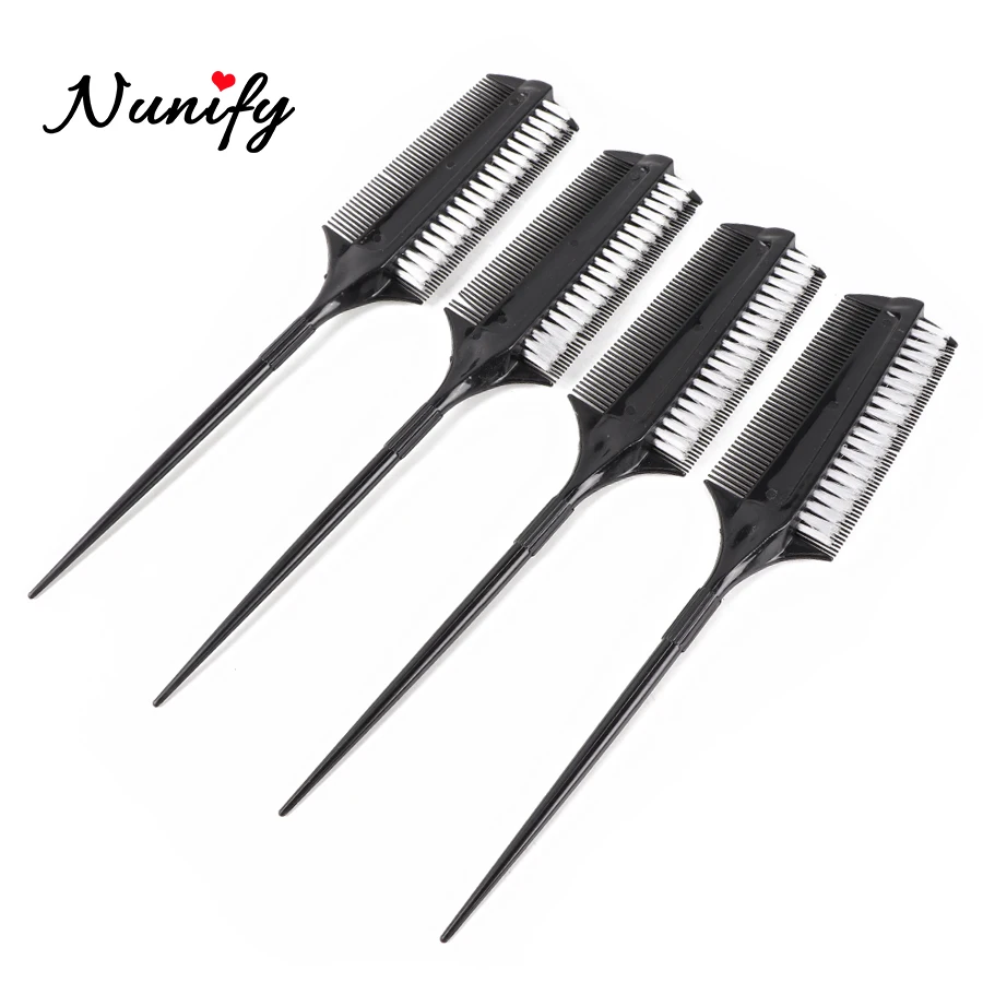 Nunify 1Pcs Dual-Purpose Hair Coloring Brush Baking Oil Comb With Brush Dyeing Coloring Hair Comb Double Side Anti-Static Brush